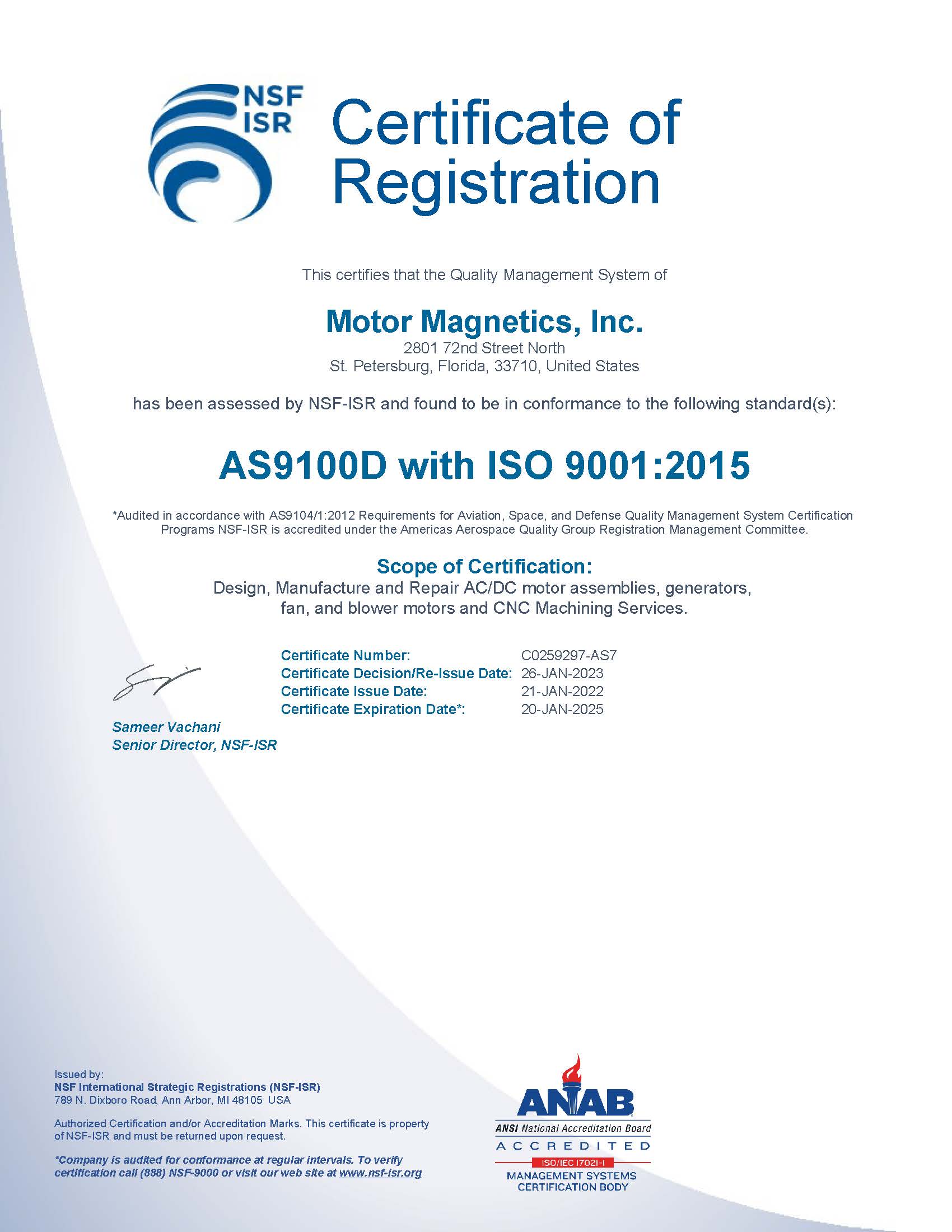 Home  Motor Magnetics Inc.